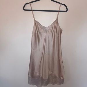 Cream Victoria’s secret Slip Dress Lace Coquette Sleepwear